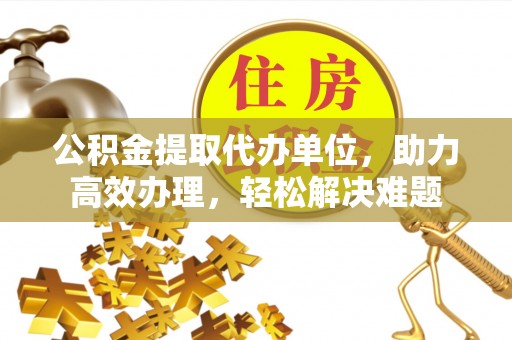 德城公积金提取代办单位，助力高效办理，轻松解决难题